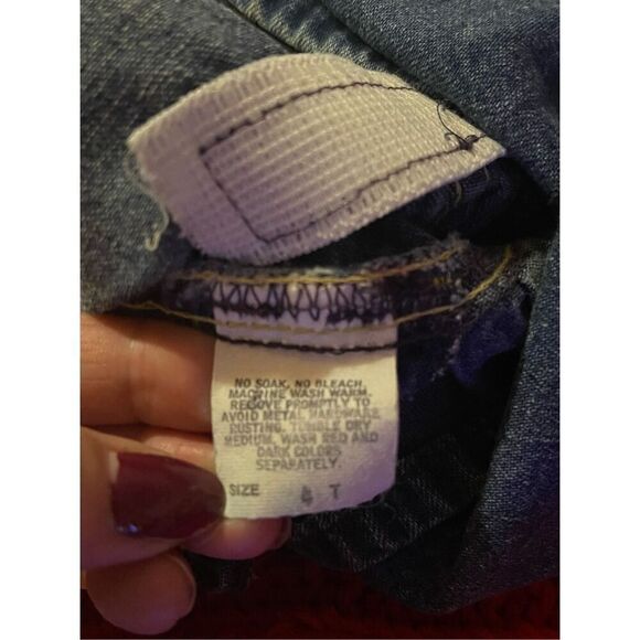 Vintage Oshkosh B Gosh VESTBAK Overall Denim Dress 4T USA - Picture 7 of 7